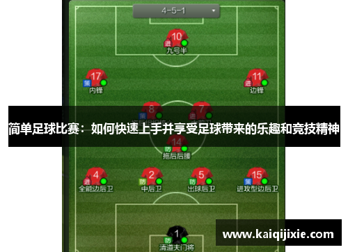 简单足球比赛：如何快速上手并享受足球带来的乐趣和竞技精神