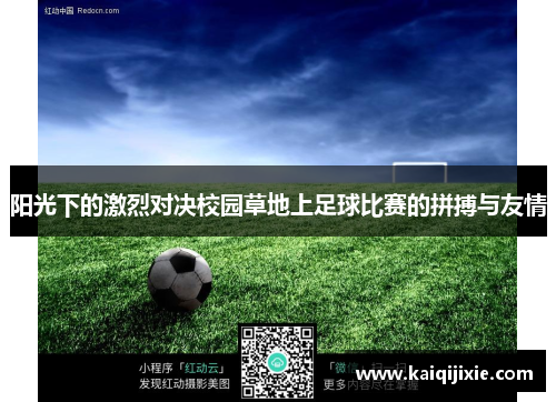 阳光下的激烈对决校园草地上足球比赛的拼搏与友情